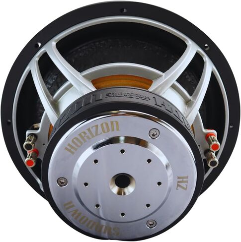 مضخم صوت Sundown Audio Horizon HZ-12 مقاس 12 بوصة - 750 وات RMS، ملف صوتي مزدوج 4 بوصات، 14 مم Xmax، إطار من الألومنيوم المصبوب، تبريد محرك بفتحات تهوية لأنظمة مضخم صوت السيارة عالية الأداء in Saudi Arabia