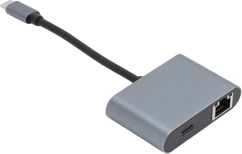 محول إيثرنت من النوع C إلى RJ45، محول شبكة جيجابت بسرعة 2.5 جيجابت في الثانية مع شحن PD وغطاء من الألومنيوم، لأجهزة الكمبيوتر المحمول 10 11 OS X in Kuwait