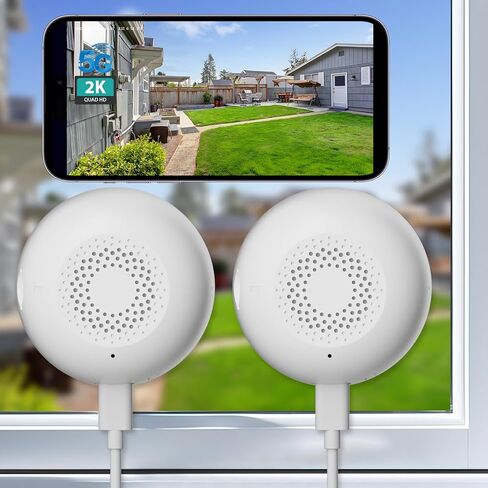 2K 3MP Window Camera,5G&2.4GHz WiFi AI Color Night Vision, Wireless Indoor Home Security Cam w/Motion Detection, 2-Way Talk, Alexa, 24/7 Recording, Zone Set, 10Ft Cable, Easy Install, 2-Pack in Saudi Arabia