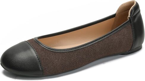 Ballet Flats Shoes for Women Round Toe Comfortable Womens Flats Slip On Dress Shoes Classic Black Work Flats for Women Casual Ballet Shoes in Saudi Arabia