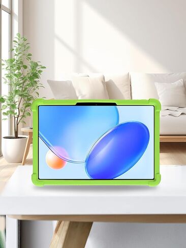 حافظة كمبيوتر لوحي Blackview Tab 20 WiFi مقاس 10.1 بوصة، حامل من السيليكون الناعم BOVUGAC قابل للتعديل مضاد للصدمات مناسب للأطفال لجهاز Tab 20 WiFi 10.1 بوصة (أخضر) in Kuwait