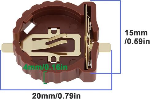20pcs SMD Battery Holder 15x20mm for CR1225 CR1220 Batteries in Saudi Arabia