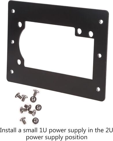 Versatile Mounting Bracket for 1U Power Supply in 2U Computer Case Internal Component Adapter Bracket in Saudi Arabia