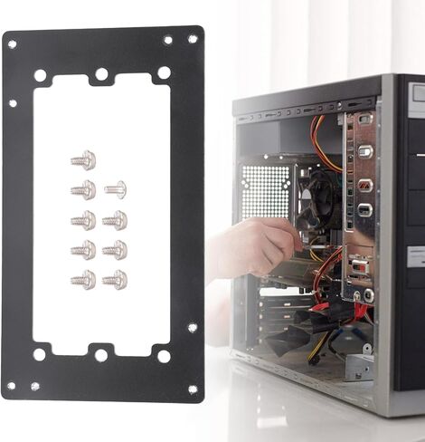 Heavy Duty Computer Case Power Supply Bracket Supports Multiple Fan Configuration for Efficient Airflows Management Metal Power Mount High Airflows Atxs Bracket in Saudi Arabia