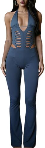 نساء بذلة بذرة غير رسانية عارية الظهر جوفاء خارج الجزء العلوي النحيف bodycon الخروج بذلة مثيرة in Saudi Arabia