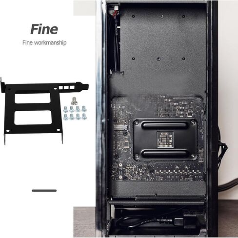 حامل معدني لمحرك الأقراص الصلبة SSD حامل فتحة توسيع Pci دعامة تثبيت لحالة الكمبيوتر المكتبي قفص القرص الصلب الميكانيكي المجوف مع مسامير للكمبيوتر الشخصي in Kuwait