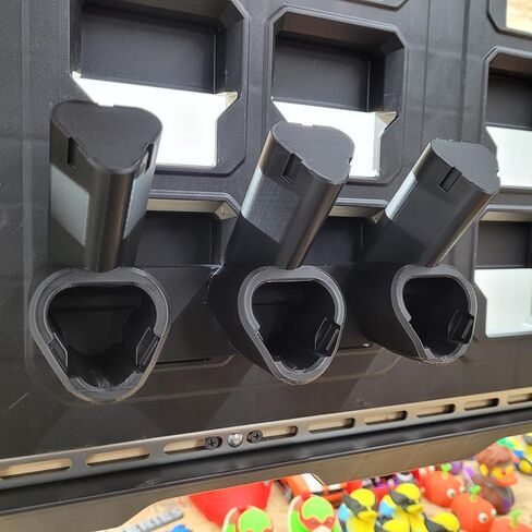 Fits Milwaukee Packout Wall Mount Plate Triple M12 Tool and Battery Holder Mount Black 1 Organizer in Saudi Arabia