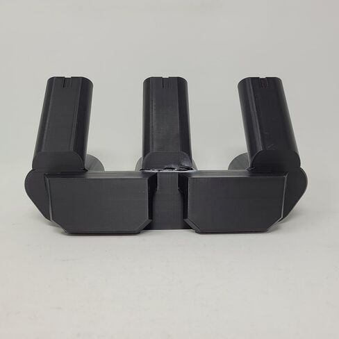 Fits Milwaukee Packout Wall Mount Plate Triple M12 Tool and Battery Holder Mount Black 1 Organizer in Saudi Arabia