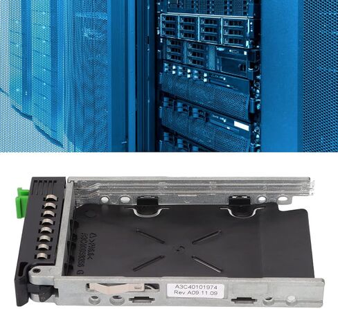 علبة القرص الصلب 2.5 بوصة SAS HDD صينية معدنية عالمية ABS متينة قابلة للتبديل الساخن حامل محول القرص الصلب لـ RX600 RX90 فضي أسود in Kuwait