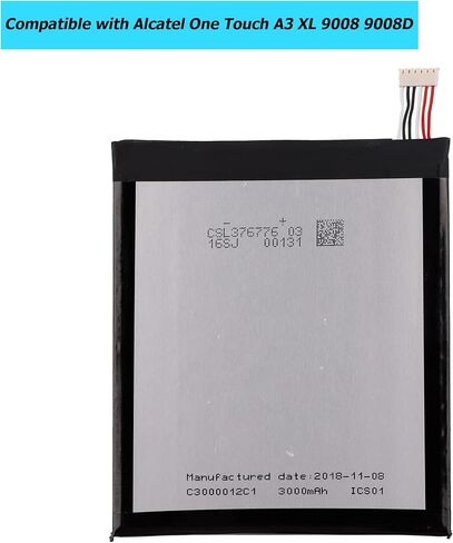 بطارية بديلة TLP030JC متوافقة مع Alcatel One Touch A3 XL 9008 9008D 9008X OT-9008D مع مجموعة أدوات in Saudi Arabia