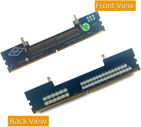 Mustpoint Laptop DDR5 RAM إلى SO DDR5 U-DIMM بطاقة محول سطح المكتب، جهاز اختبار الذاكرة SO DDR5 إلى محول DDR5 U-DIMM (أزرق) in Kuwait