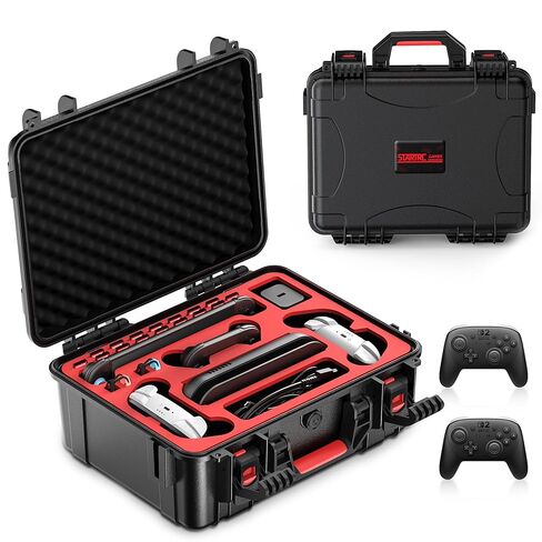 STARTRC GAMES Hard Carrying Case for Nintendo Switch 2, Waterproof Hard Travel Case for Nintendo Switch 2 Console, 2 Pro Controllers, 16 Game Cards and Other Accessories (Small) in Saudi Arabia