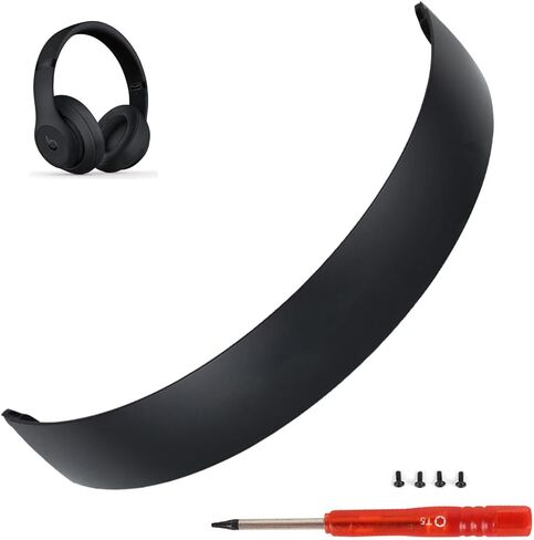 شريط قوس بديل لعصابة الرأس Studio 3 مثل ملحقات قطع غيار OEM Studio3 المتوافقة مع سماعات Beats من Dr. Dre Studio3/A1914 Studio 2 السلكية/اللاسلكية (B0500/B0501) (أسود غير لامع) in Kuwait