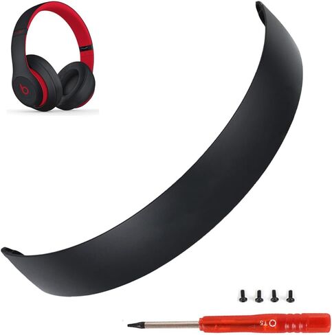 شريط قوس بديل لعصابة الرأس Studio 3 مثل ملحقات قطع غيار OEM Studio3 المتوافقة مع سماعات Beats من Dr. Dre Studio3/A1914 Studio 2 السلكية/اللاسلكية (B0500/B0501) (أسود غير لامع) in Kuwait