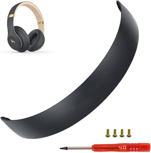 شريط قوس بديل لعصابة الرأس Studio 3 مثل ملحقات قطع غيار OEM Studio3 المتوافقة مع سماعات Beats من Dr. Dre Studio3/A1914 Studio 2 السلكية/اللاسلكية (B0500/B0501) (أسود غير لامع) in Kuwait