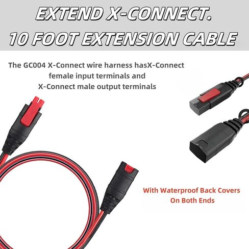 (3 عبوات) 10 أقدام GC004 X-Connect يناسب ملحقات شاحن البطاريات NOCO، لملحقات كابل تمديد شواحن البطاريات الذكية Genius in Kuwait