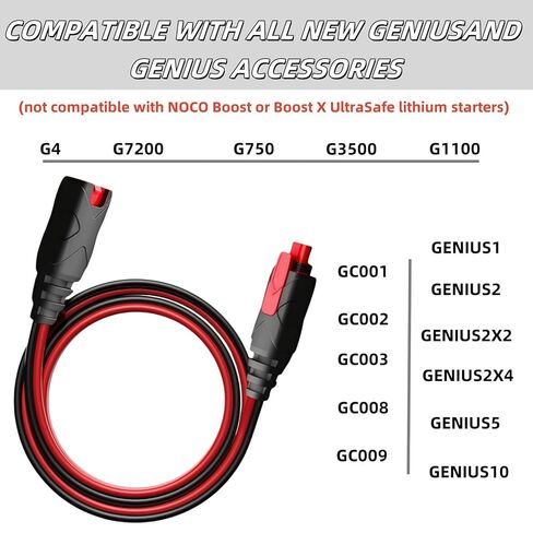 (3 عبوات) 10 أقدام GC004 X-Connect يناسب ملحقات شاحن البطاريات NOCO، لملحقات كابل تمديد شواحن البطاريات الذكية Genius in Kuwait