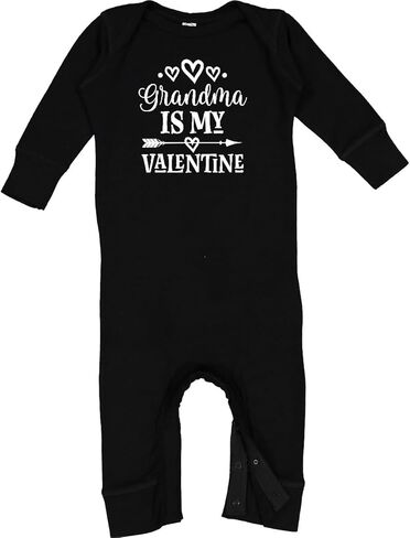 inktastic Grandma Is My Valentine Baby Romper Coveralls in Saudi Arabia
