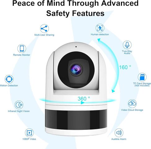 نظام أمان منزلي مع كاميرا، واي فاي + طقم إنذار منزلي GSM مع تنبيه تطبيق الهاتف، مستشعر الباب/النافذة، جهاز التحكم عن بعد للشقق (13 قطعة) in Kuwait