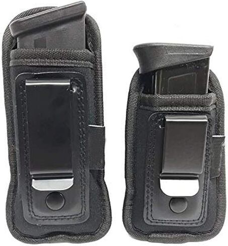 Universal IWB Magazine Holster Carrier | Inside The Waistband Mag Pouch | Single and Double Stack Magazine Concealment Holder for 9mm/.40/.45/.380 | Pepper Spray, Flashlight, Knife in Saudi Arabia