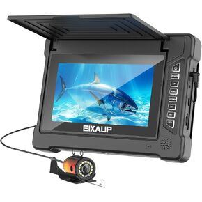 كاميرا صيد تحت الماء، شاشة 7 بوصة HD IPS 1200TVL IP68 كاميرا مقاومة للماء مع 6 قطع من مصابيح LED + 6 قطع من مصابيح الأشعة تحت الحمراء تحت الحمراء، زاوية واسعة 165 درجة لصيد الأسماك على الجليد والقوارب والبحيرات (50 قدمًا/15 مترًا) in Kuwait