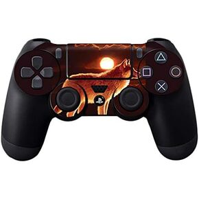 غلاف MightySkins متوافق مع وحدة تحكم Sony PS4 - Sunset Wolf | غطاء ملتف واقٍ ومتين وفريد ​​من نوعه من الفينيل | سهل التطبيق والإزالة وتغيير الأنماط | صنع في الولايات المتحدة الأمريكية in Kuwait