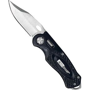 سكين رياضي AccuSharp، سكين جيب قابل للطي من الفولاذ المقاوم للصدأ، سكين رياضي مدمج وخفيف الوزن لصيد الأسماك والصيد والتخييم والمشي لمسافات طويلة وفي الهواء الطلق، مموه in Kuwait