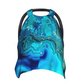Baby Car Seat Canopy Cover for Mom, Soft Breathable Nursing Breastfeeding Covers Multi Use Stroller Sun Shade Newborn Shower Gift，Bright Aqua Blue Turquoise in Saudi Arabia