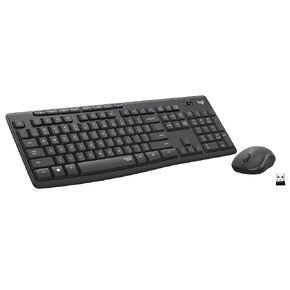 Logitech MK295 Wireless Mouse & Keyboard Combo with SilentTouch Technology, Full Numpad, Advanced Optical Tracking, Lag-Free Wireless, 90% Less Noise - Graphite, Pack of 4 in Saudi Arabia