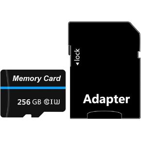 بطاقة ذاكرة 256 جيجا بايت بطاقة TF صغيرة بطاقة ذكية فائقة السرعة لهواتف Android وكاميرا الحركة والأجهزة اللوحية مساحة تخزين موسعة in Kuwait