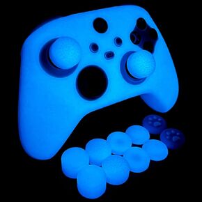 Pink Glitter Anti-Slip Protective Silicone Cover Skin Grips for Xbox Series X/S Controller,8 PCS Glitter Thumb Grips Caps and 2 Grips Caps. in Kuwait
