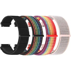 أشرطة ساعة 20 مم لـ Garmin Forerunner 55/570 42 مم/165/645/245 Music/Garmin Vivoactive 6/Vivoactive 5/3/Garmin Venu/Venu Sq 2 للرجال والنساء، أشرطة ساعة 20 مم لـ Amazfit Active 2/Active in Kuwait