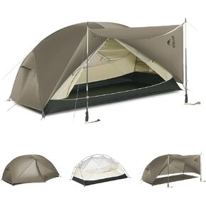 Naturehike Mongar Pro 1/2/3 Person Backpacking Tent,Waterproof Nylon Easy Setup Lightweight Camping Tent in Kuwait