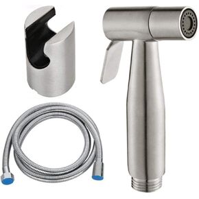 متوافق مع النظافة الشخصية، تنظيف المرحاض، حمام الحيوانات الأليفة، ممسحة حمام السباحة - 304 خرطوم دش من الفولاذ المقاوم للصدأ، مجموعة من ثلاث قطع مثبتة على الحائط in Kuwait
