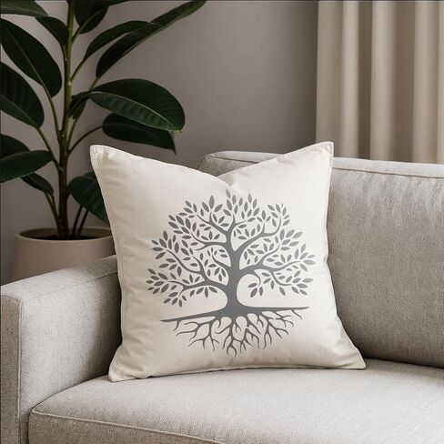 Tree Stencil Template - Reusable Big Family Tree Stencils for Painting on Wood, Glass, Wall Rock, Walls, Canvas, Glassware, Spray Painting, Airbrushing, Crafts (12x12) in Saudi Arabia