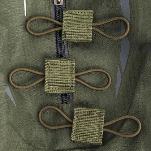 3PCS Green Outdoor Tactical Backpack Elastic Binding Buckle,D-Shaped Climbing Carabiner in Saudi Arabia