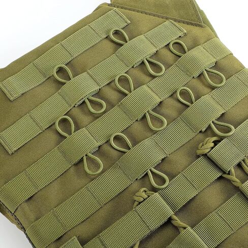 3PCS Green Outdoor Tactical Backpack Elastic Binding Buckle,D-Shaped Climbing Carabiner in Saudi Arabia