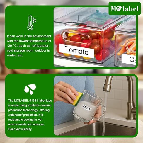 شريط ملصقات 10 عبوات متوافق مع Dymo Letratag 91331 S0721610 1/2 بوصة × 13 بوصة شريط Letratag بلاستيكي أسود على أبيض لطابعات LT-100H LT110T TLabel in Kuwait