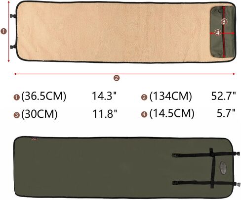 TOURBON Shooting Hunting Roll-up Gun Cleaning Mat Pad with Tool Storage Pocket in Saudi Arabia