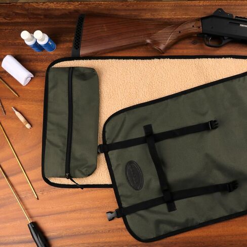 TOURBON Shooting Hunting Roll-up Gun Cleaning Mat Pad with Tool Storage Pocket in Saudi Arabia
