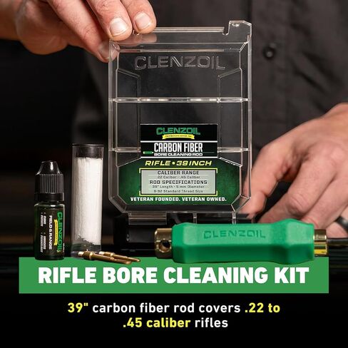 Clenzoil Carbon Fiber Gun Cleaning Rod Kit - Gun Cleaner Kit for Gun Maintenance - Shotgun Cleaning Solution in Saudi Arabia