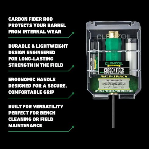 Clenzoil Carbon Fiber Gun Cleaning Rod Kit - Gun Cleaner Kit for Gun Maintenance - Shotgun Cleaning Solution in Saudi Arabia