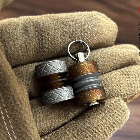 التيتانيوم بي الأصفر الحبل الخرز Paracord الحبل سحر قلادة سستة مجتذب جولة رجل EDC الملحقات in Kuwait