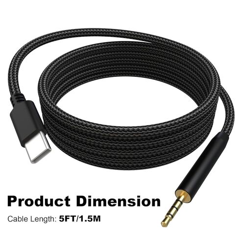 سلك كابل صوت USB C إلى 2.5 مم متوافق مع Bose 700، QuietComfort Ultra، QCSE، QC45/QC35/QC35II، بديل لـ JBL Tune 770NC/760NC/720BT، لـ AKG Y600NC Y500، متوافق مع الكمبيوتر الشخصي، iPhone 15 in Saudi Arabia