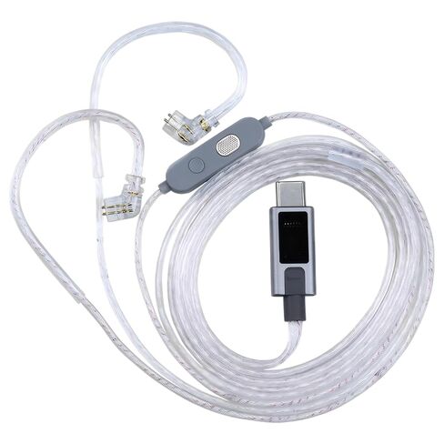 KZ-M2 Dual Mic Silver-Plated Type-C Earphone Upgrade Cable with Professional-Grade Dual Microphone Array for KZ C Pin Series in-Ear Headphones (USB-C) in Saudi Arabia