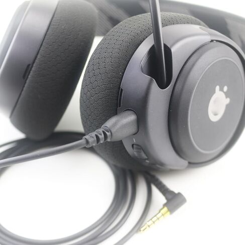 كابل صوت بديل من NewFantasia متوافق مع سماعة الألعاب SteelSeries Arctis Nova 3 باللون الأسود 1.3 متر/4.2 قدم in Saudi Arabia