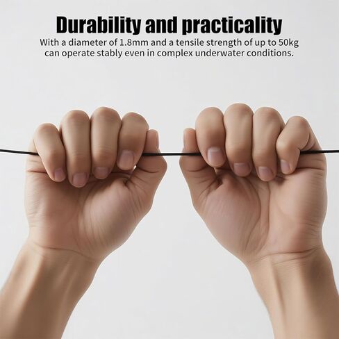 كاميرا صيد تحت الماء، شاشة 7 بوصة HD IPS 1200TVL IP68 كاميرا مقاومة للماء مع 6 قطع من مصابيح LED + 6 قطع من مصابيح الأشعة تحت الحمراء تحت الحمراء، زاوية واسعة 165 درجة لصيد الأسماك على الجليد والقوارب والبحيرات (50 قدمًا/15 مترًا) in Kuwait