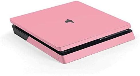 ملصق Skinit المخصص للألعاب متوافق مع جهاز PS4 Slim - تصميم أصلي باللون الوردي الفاتح in Saudi Arabia