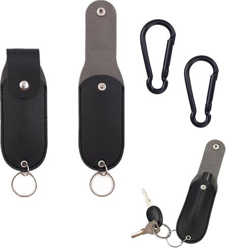 2 Pcs Spray Pouch Professional Spray Protective Holster Portable PU Leather with Keychain for Women in Saudi Arabia