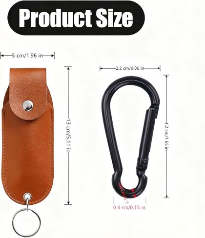 2 Pcs Spray Pouch Professional Spray Protective Holster Portable PU Leather with Keychain for Women in Saudi Arabia
